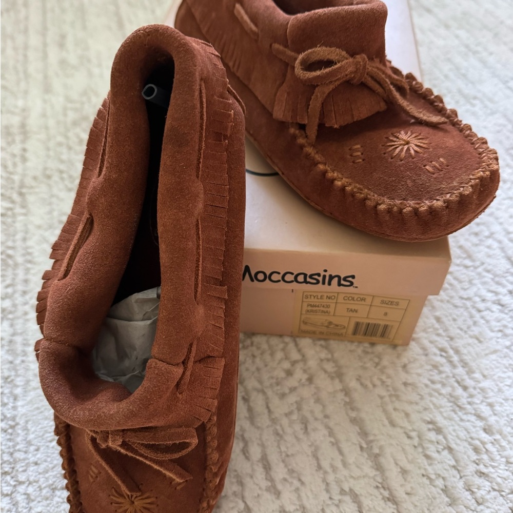 Tan Moccasins for Women